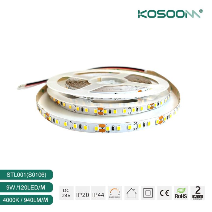 Verleihen Sie Ihrer Umgebung Eleganz mit dem LED-Streifen 520 lm/M 120˚  CRI≥80 UGR≤19 STL001-S0103 – Kosoom