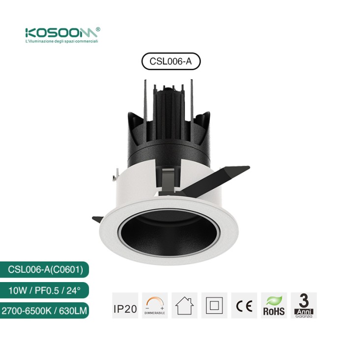 C0601 LED Downlights Chaud ou froid Blanc 2700K à 6500K 1W 5W 10W CSL006-A- Kosoom-Spots
