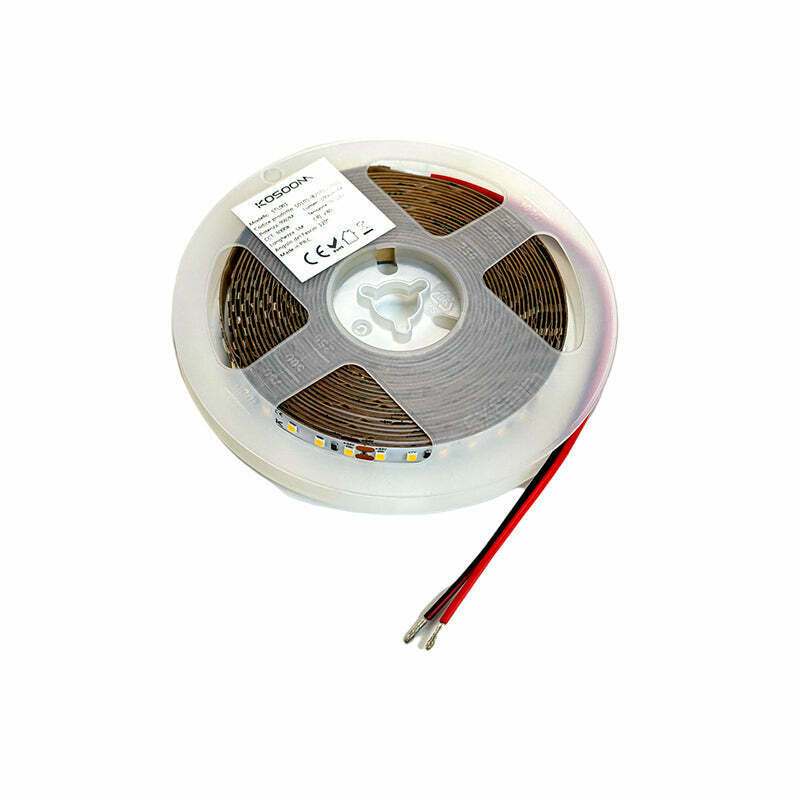 Ruban LED 5m flexible 9.6W/m étanche IP65 Lumière blanche