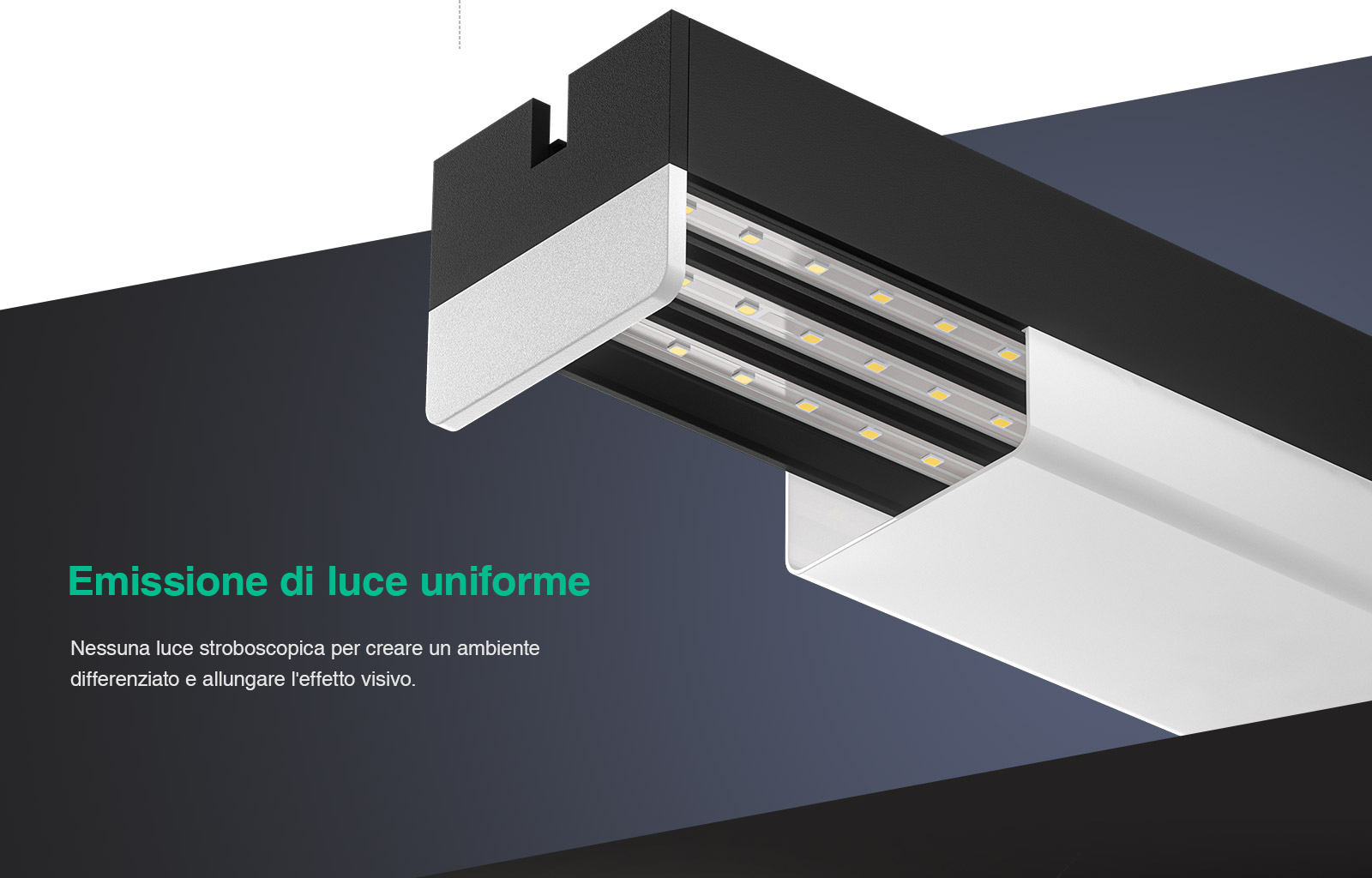 Luminaire LED Plafond Haute Qualité MLL003-A L0302N Haute Luminosité Multifonctionnelle Noir 40W 4000k 4000LM KOSOOM-Luminaire linéaire noir--06